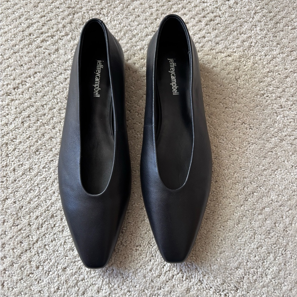 NEW Jeffrey Campbell Black Hinted Flats
